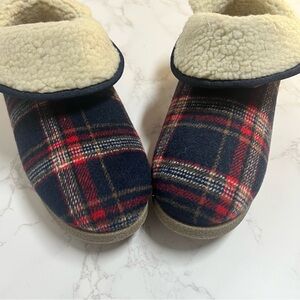 ROCKPORT‎ Women’s Plaid Sherpa Lined Cozy Slipper Booties|Size 10
